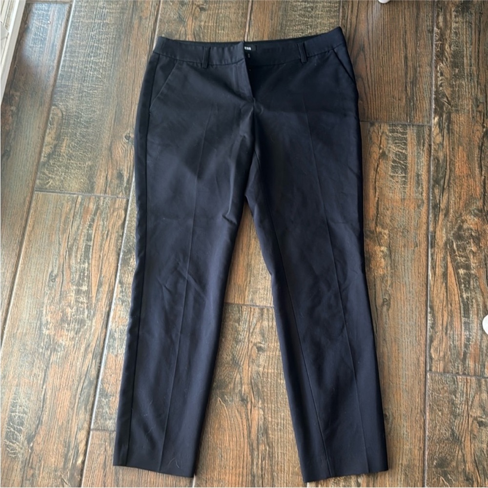 Express Black Ankle Cropped Pants Sleek Tailored Design